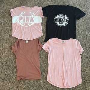Medium Pink Victoria’s Secret (4) & Eos shirt all Medium Selling as a bundle